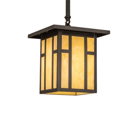 A large image of the Meyda Tiffany 238957 Craftsman Brown