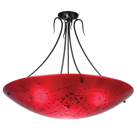 A large image of the Meyda Tiffany 24163 Red / Black / Streamer
