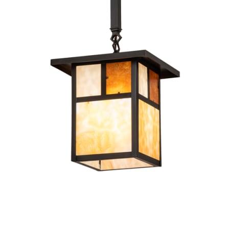 A large image of the Meyda Tiffany 242502 Craftsman Brown