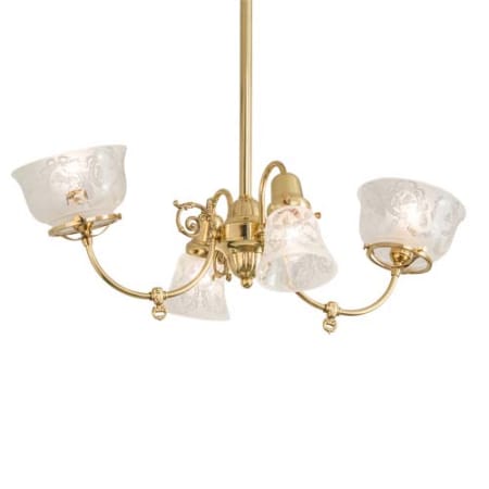 A large image of the Meyda Tiffany 242592 Polished Brass