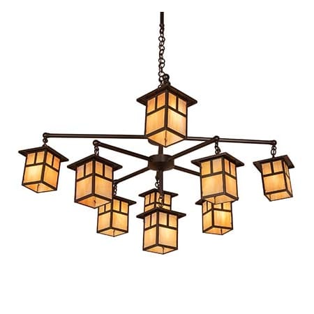 A large image of the Meyda Tiffany 247801 Craftsman Brown
