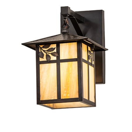 A large image of the Meyda Tiffany 254263 Craftsman Brown