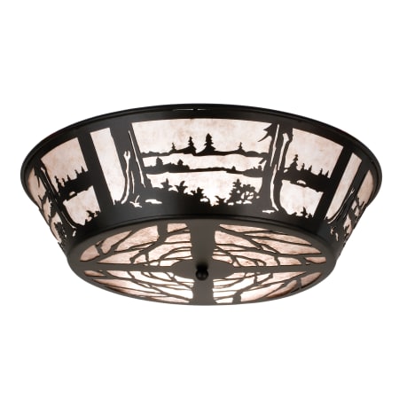 A large image of the Meyda Tiffany 26223 Black / Silver Mica