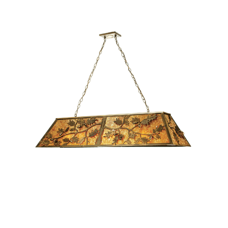 A large image of the Meyda Tiffany 50883 Antique Copper / Amber Mica