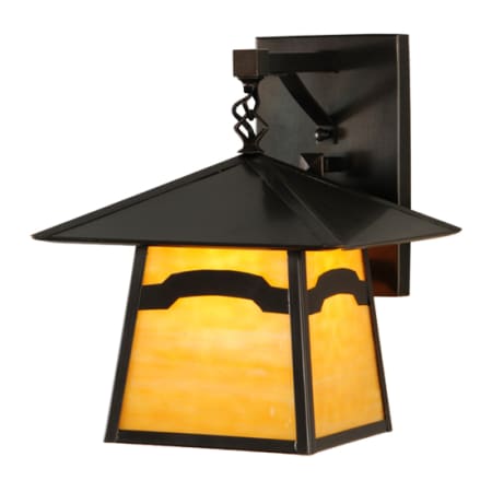 A large image of the Meyda Tiffany 54637 Craftsman Brown