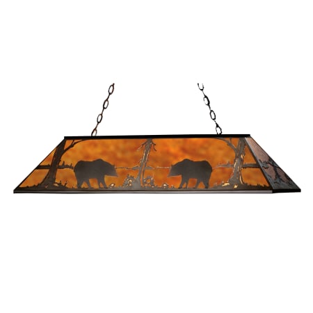 A large image of the Meyda Tiffany 71348 Black / Amber Mica