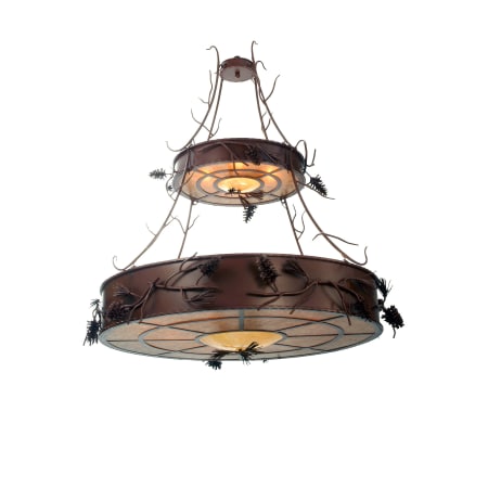 A large image of the Meyda Tiffany 79713 Craftsman Brown