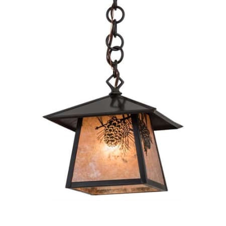 A large image of the Meyda Tiffany 92344 Craftsman Brown