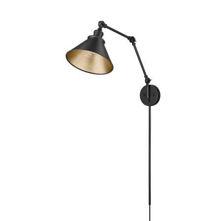 A large image of the Millennium Lighting 11001 Matte Black