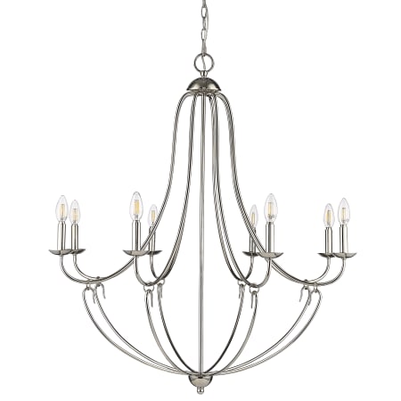 A large image of the Millennium Lighting 12108 Polished Nickel