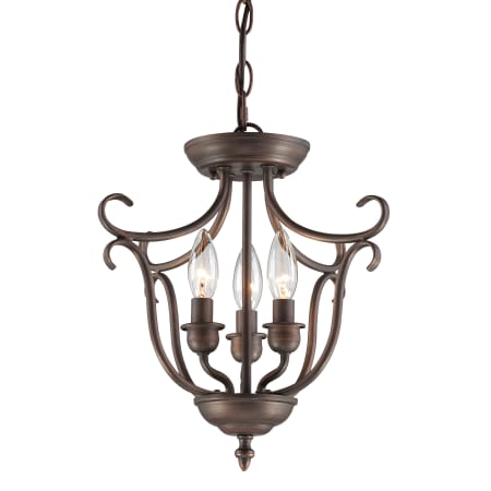 Millennium Lighting 1323 Rbz Rubbed Bronze Fulton 3 Light Dual Mount A Large Image Of The Millennium Lighting 1323 Rubbed Bronze