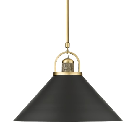 A large image of the Millennium Lighting 20901 Vintage Brass / Matte Black