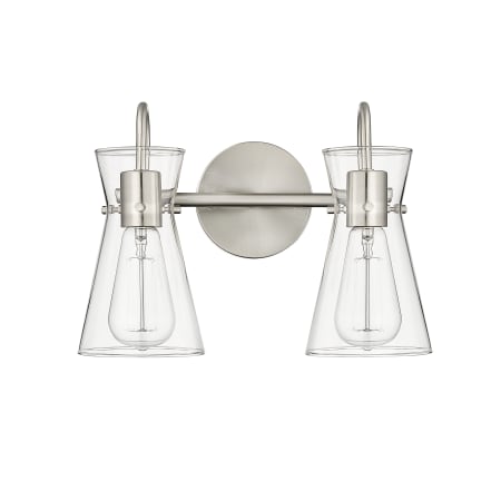 A large image of the Millennium Lighting 21002 Brushed Nickel