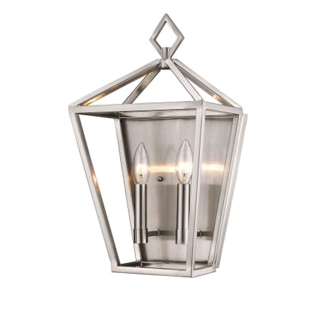 A large image of the Millennium Lighting 2572 Brushed Nickel