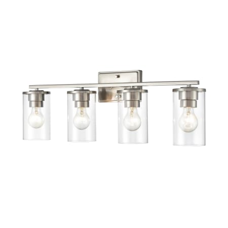 A large image of the Millennium Lighting 2704 Brushed Nickel