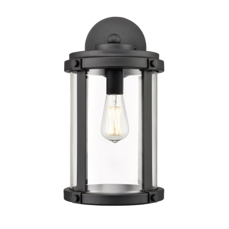 A large image of the Millennium Lighting 290101 Textured Black