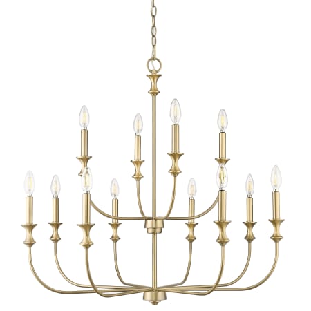 A large image of the Millennium Lighting 29612 Vintage Brass