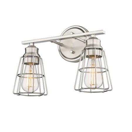 A large image of the Millennium Lighting 3382 Brushed Nickel