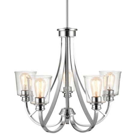 A large image of the Millennium Lighting 3625 Chrome