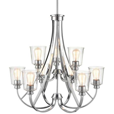A large image of the Millennium Lighting 3629 Chrome