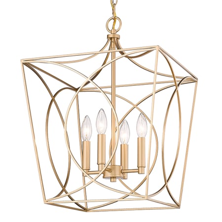 A large image of the Millennium Lighting 4002 Painted Modern Gold