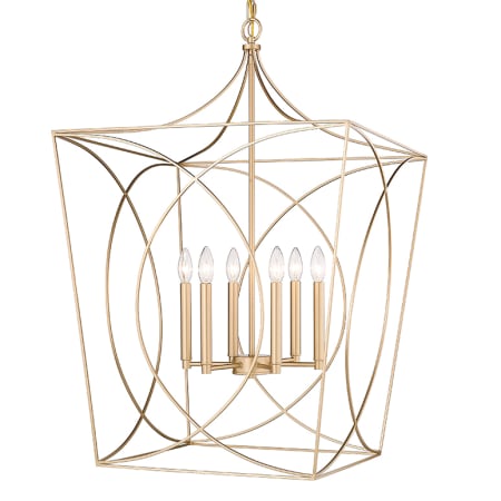 A large image of the Millennium Lighting 4003 Painted Modern Gold