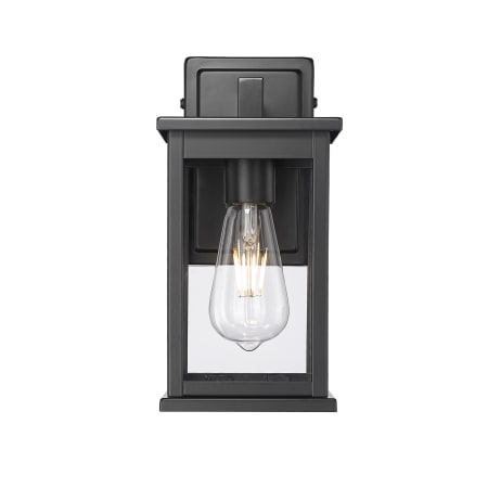 A large image of the Millennium Lighting 4112 Powder Coated Black