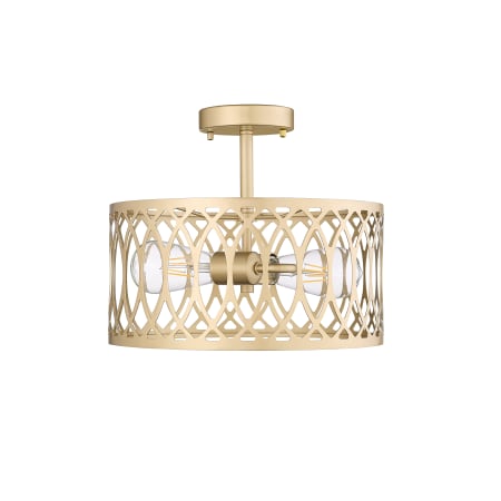 A large image of the Millennium Lighting 4212 Painted Modern Gold