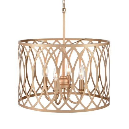 A large image of the Millennium Lighting 4214 Painted Modern Gold