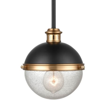 A large image of the Millennium Lighting 4250 Matte Black / Aged Brass