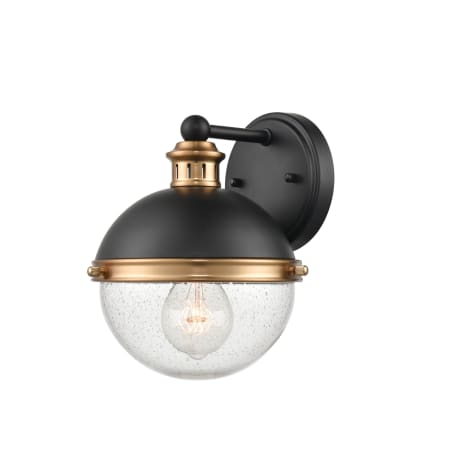 A large image of the Millennium Lighting 4251 Matte Black / Aged Brass