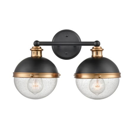 A large image of the Millennium Lighting 4252 Matte Black / Aged Brass
