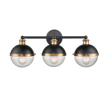 A large image of the Millennium Lighting 4253 Matte Black / Aged Brass
