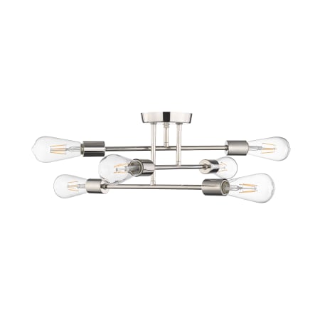A large image of the Millennium Lighting 4256 Polished Nickel