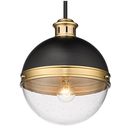 A large image of the Millennium Lighting 4257 Matte Black / Aged Brass