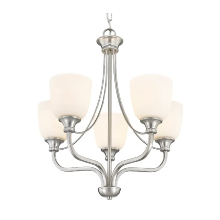 A large image of the Millennium Lighting 492005 Brushed Nickel