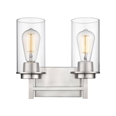 A large image of the Millennium Lighting 494002 Brushed Nickel