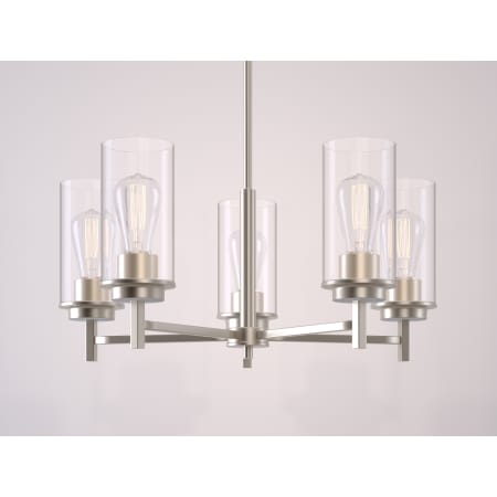 A large image of the Millennium Lighting 495005 Brushed Nickel