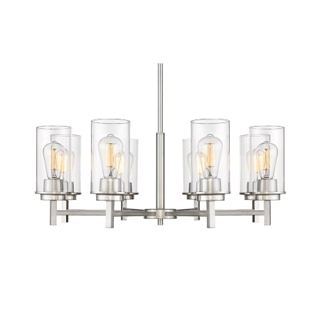 A large image of the Millennium Lighting 495008 Brushed Nickel