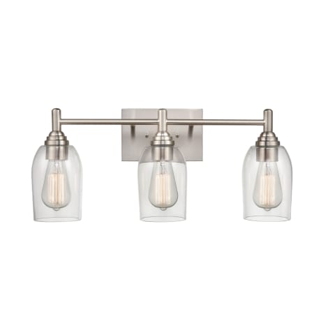 A large image of the Millennium Lighting 4993 Brushed Nickel