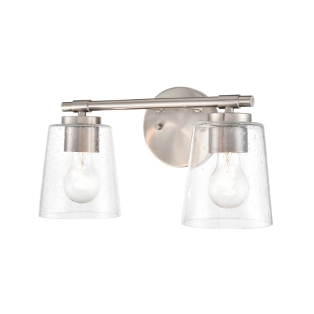 A large image of the Millennium Lighting 8112 Brushed Nickel