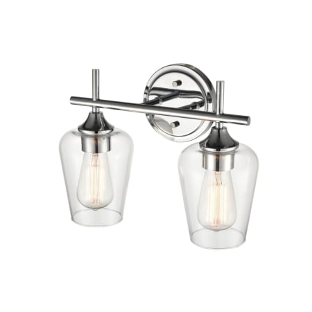 A large image of the Millennium Lighting 9702 Chrome