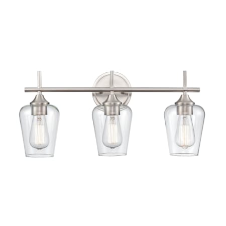 A large image of the Millennium Lighting 9703 Brushed Nickel