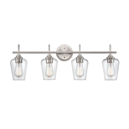 A large image of the Millennium Lighting 9704 Brushed Nickel