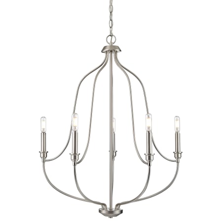 A large image of the Millennium Lighting 98005 Brushed Nickel