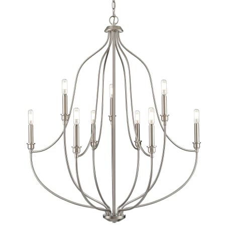 A large image of the Millennium Lighting 98009 Brushed Nickel