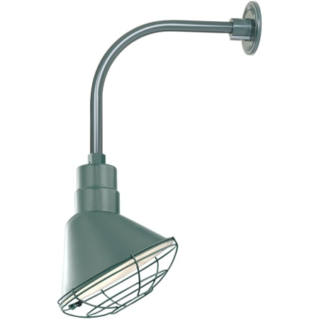 A large image of the Millennium Lighting RAS10-RGN12 Satin Green