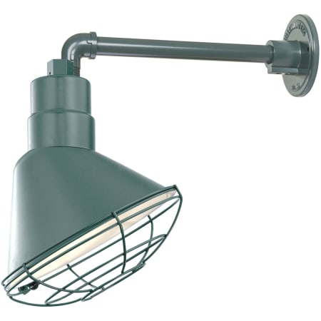 A large image of the Millennium Lighting RAS10-RGN13 Satin Green