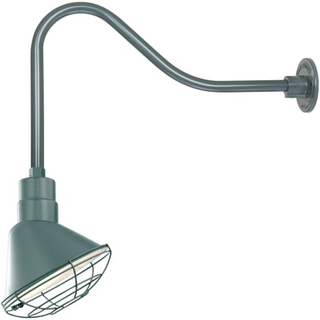 A large image of the Millennium Lighting RAS10-RGN23 Satin Green