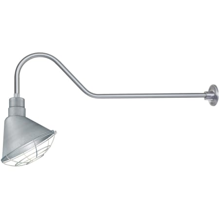 A large image of the Millennium Lighting RAS12-RGN41 Galvanized